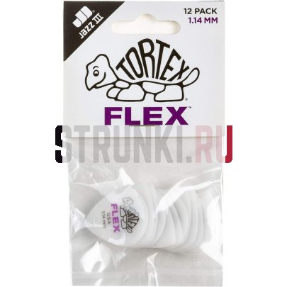 Набор медиаторов Dunlop 468P1.14 Tortex Flex Jazz III, 1.14 мм, 12 шт.