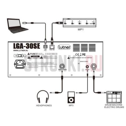 Гитарный комбоусилитель Lutner LGA-30SE, 30 Вт, цифровой