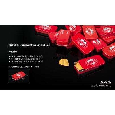 Набор медиаторов Joyo Pickbox, в жестяной коробочке, упаковка 10 шт.