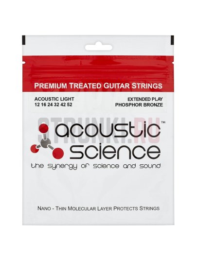 Струны для акустической гитары Acoustic Science 12-52-BR Bronze 12-52