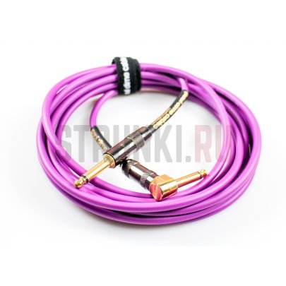 Кабель Paul Dime Stage Pro фиолетовый 4.5м (прямой-угловой)