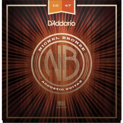 Струны для акустической гитары D'Addario Nickel Bronze NB1047 10-47