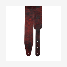 Ремень для гитары, кожаный Fidel FL50001L Leather, цвет лава