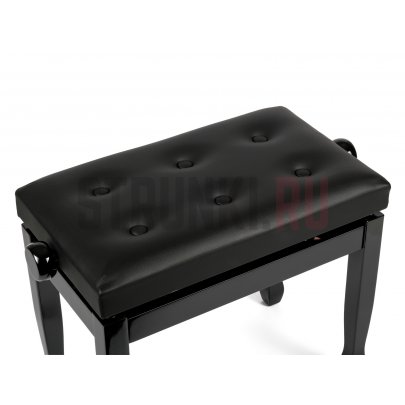 Банкетка, Rin HY-PJ014-GLOSS-BLACK, черная