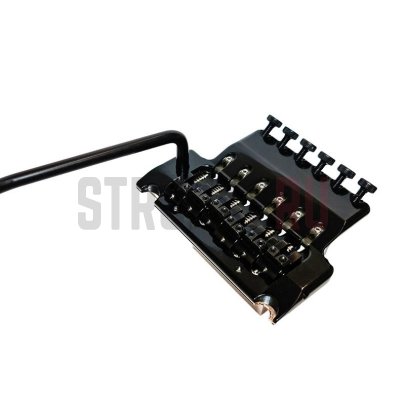 Тремоло система Floyd Rose ABM, 5400b, низкопрофильное, черный хром, сустейн блок - 37 мм