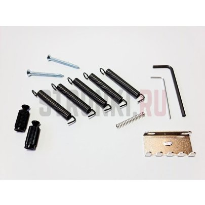 Тремоло система Floyd Rose ABM, 5400b, низкопрофильное, черный хром, сустейн блок - 37 мм