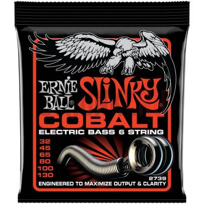 Струны для бас-гитары ERNIE BALL 2739 COBALT SLINKY 32-130