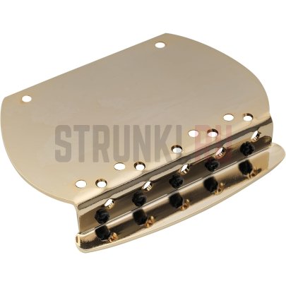 Бридж для 5-струнной бас-гитары Musiclily MX2825GD, золото