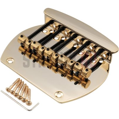 Бридж для 5-струнной бас-гитары Musiclily MX2825GD, золото