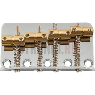 Бридж для 4-струнной бас-гитары Musiclily MX2824CR, хром