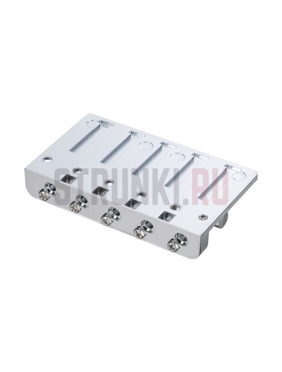 Бридж для 5-струнной бас-гитары PARTSLAND BB-20-CR, хром