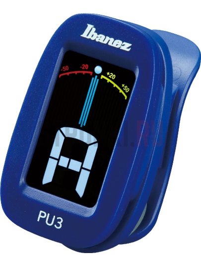 Тюнер-прищепка IBANEZ PU3-BL CLIP TUNER, синий