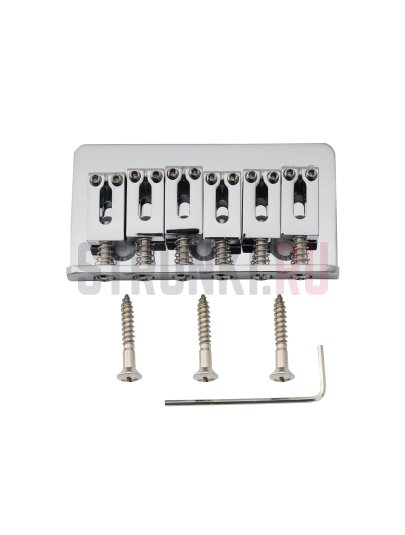 Бридж фиксированный Musiclily MX2601CR, хром