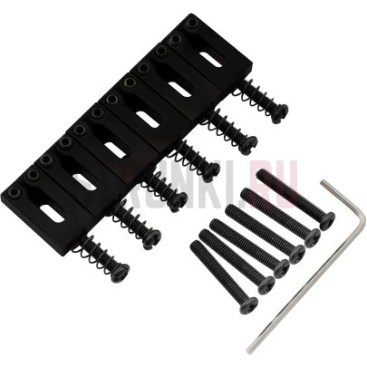 Набор седел для электрогитары Musiclily MX2596BK-6, 6 шт., черный