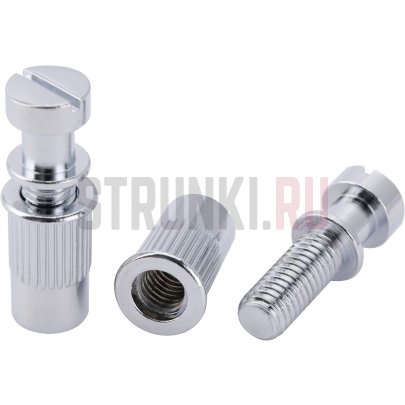 Футорка Musiclily MX2211CR-2 бриджа Tune-O-Matic, 2 шт, хром