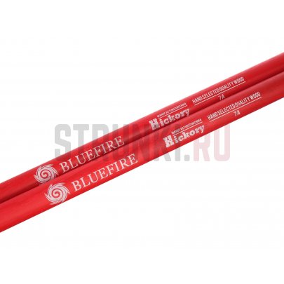 Палочки барабанные HUN 10104009 Colored Series Bluefire 7A , орех гикори, деревянный наконечник