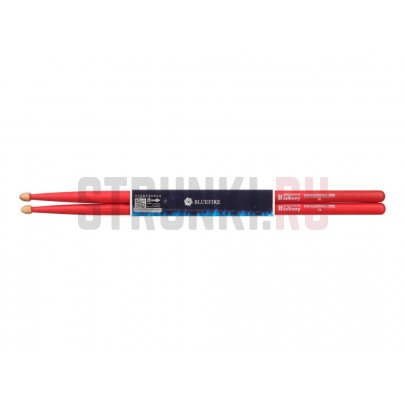 Палочки барабанные HUN 10104009 Colored Series Bluefire 7A , орех гикори, деревянный наконечник