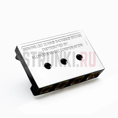 Бридж для 4-струнной бас-гитары Leo Quan Badass I, черный