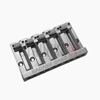 Бридж для 5-струнной бас-гитары Leo Quan® Badass V, хром