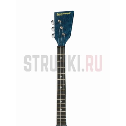 Балалайка компактная трёхструнная, синяя, БалалайкерЪ 3S-BL Синий Ландыш