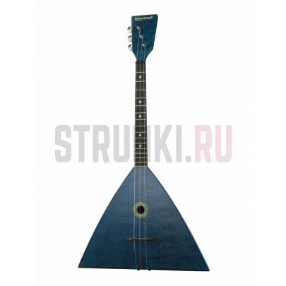 Балалайка компактная трёхструнная, синяя, БалалайкерЪ 3S-BL Синий Ландыш