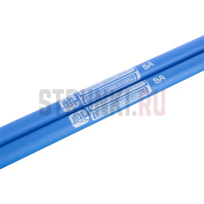 Палочки барабанные HUN 10103003 Colored Series QI 5A BLUE, орех гикори, деревянный наконечник