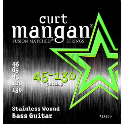 Струны для бас-гитары Curt Mangan 45-130 Stainless Wound 42408 45-130