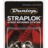 Комплект стреплоков (пара) DUNLOP SLS1101N ORIGINAL, металлик картинка 1