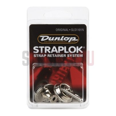 Комплект стреплоков (пара) DUNLOP SLS1101N ORIGINAL, металлик