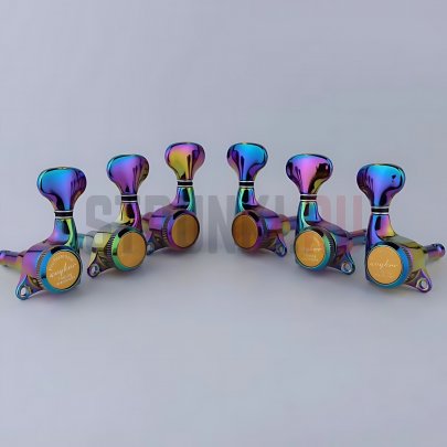 Колки 3+3 локовые Guyker GK501D6RB, радужный хамелеон