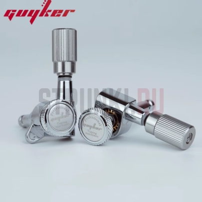 Колки 6 в линию локовые Guyker GK11SP, левые, хром