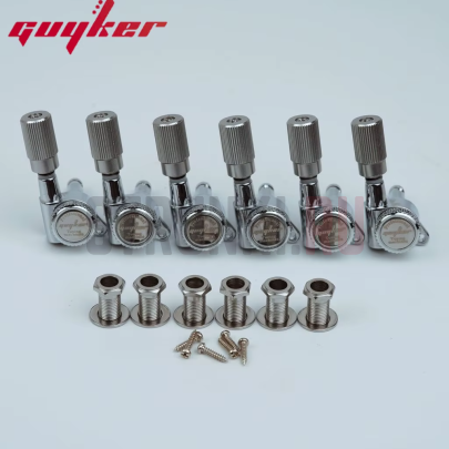 Колки 6 в линию локовые Guyker GK11SP, левые, хром