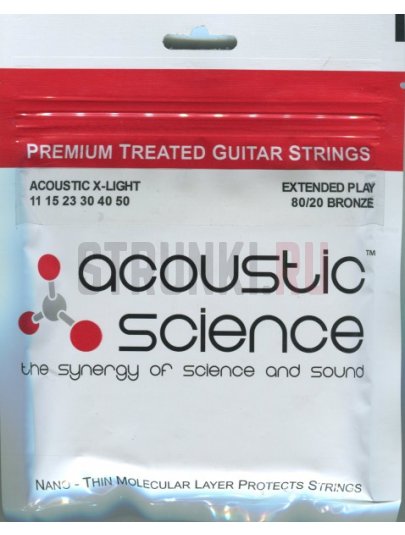 Струны для акустической гитары Acoustic Science 11-50-BR 80-20 Bronze 11-50