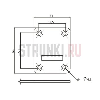 Крепление грифа некплейт Charvel, хром