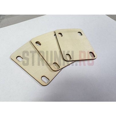 Прямые прокладки (без углов) под гриф для бас гитар Parts, 2 мм