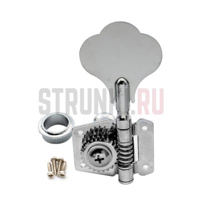 Колки для бас-гитары 4 в линию, Musiclily M446-4, реверсные, хром