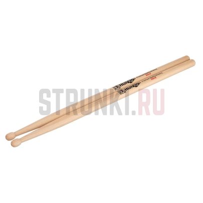 Палочки барабанные HUN 10101001025 Natural Series Rock, орех гикори, деревянный наконечник
