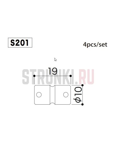GOTOH S201CK набор седел 4 шт., черные