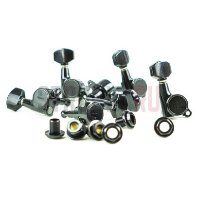 Колки 6 в линию GOTOH SG381-07, черные