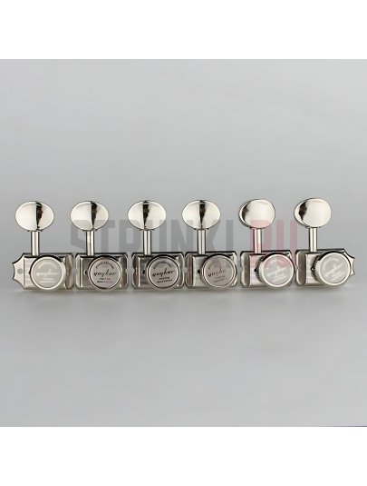 Колки 6 в линию локовые Guyker GK-371N-M1, левые, никель