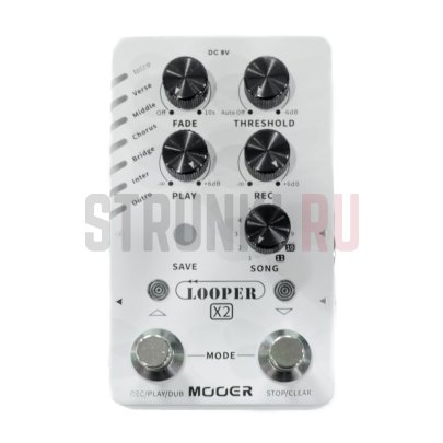 Педаль лупер с драм-машиной Mooer Drummer X2 Looper