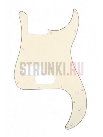 Панель для оригинального Fender Precision Bass US/Mexico, PARTS MX0358 для 4-струнных, кремовый