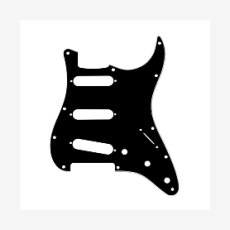 Панель для оригинального Fender Stratocaster US/Mexico, PARTS MX0112, черный