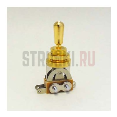HOSCO YM-T20G-2, 3-х позиционный переключатель, открытый, Les Paul style, золото