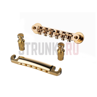Сет замковый Бридж Paxphil BM001-GD + Струнодержатель Paxphil TS001-GD, золото