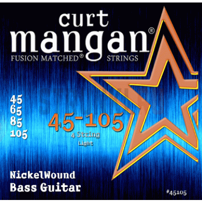 Струны для бас-гитары Curt Mangan Nickel Wound 45105 45-105
