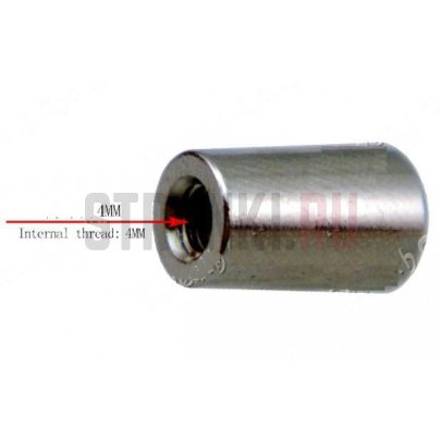 Колпачок переключателя Musiclily PGCR, Gibson style, метрический, хром