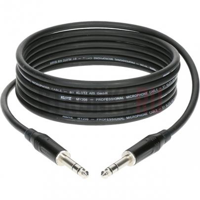 Кабель коммутационный, Jack 6,35мм 3p, Klotz B4PP1A0200, 2м. (прямой-прямой)