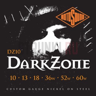 Струны для электрогитары Rotosound Dark Zone Limited Edition DZ10 10-60