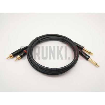 E57-2RCA-2J-0300-0 Кабель аудио 2хRCA-2хJack, 3м, ZZcable